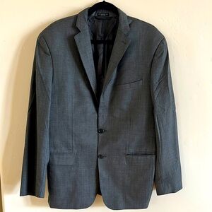 John Varvatos Gray Suit Wool Blend with suit coat and pants